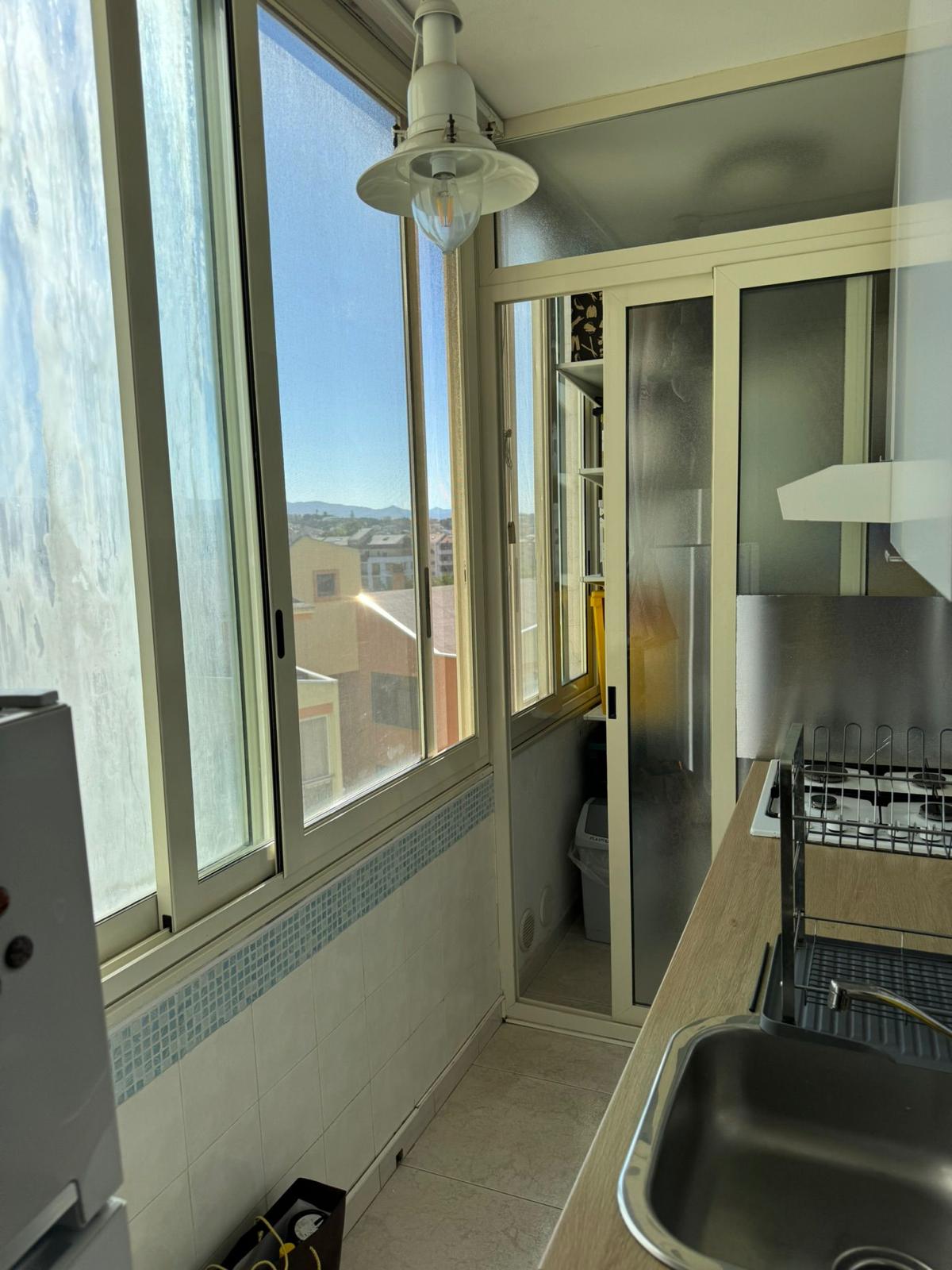 Loggia kuchyň s výhledem